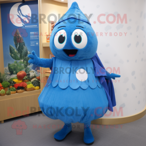 Blauw Shakshuka mascotte...