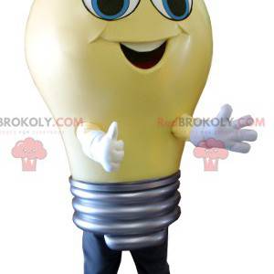 Giant yellow bulb mascot - Redbrokoly.com