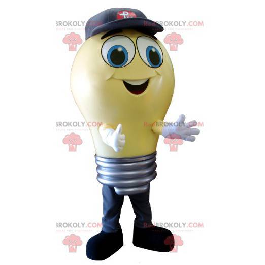 Mascotte d'ampoule jaune géante - Redbrokoly.com