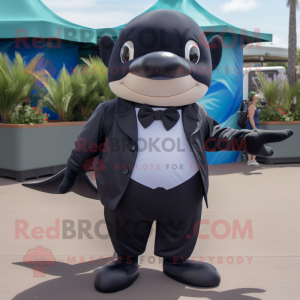 Black Killer Whale mascotte...