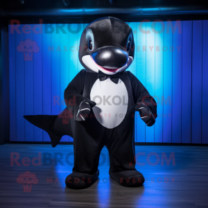 Black Killer Whale mascotte...