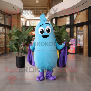 Sky Blue Aubergine mascotte...