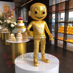 Gold Wedding Cake maskot...