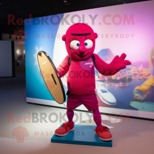 Magenta Acrobat maskot...