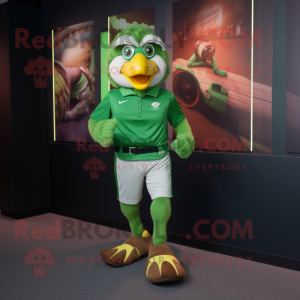 Green Hawk maskot kostume...