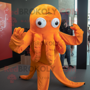 Oranje Kraken mascotte...