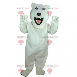 Mascotte d'ours polaire, costume d'ours blanc géant -