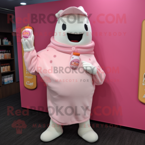 Pink Bottle Of Milk maskot...