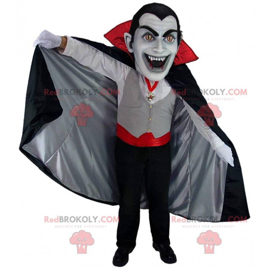 Vampier mascotte hoofd, vampierkostuum - Redbrokoly.com