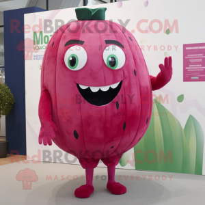 Magenta vandmelon maskot...