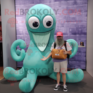  Kraken mascotte kostuum...