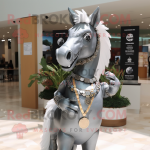 Gray Mare maskot kostume...