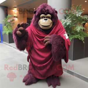 Maroon Gorilla mascotte...