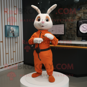 Orange Rabbit mascotte...