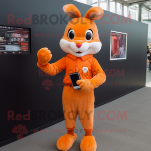 Orange Rabbit mascotte...