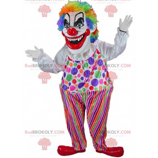 Duivelse clown mascotte, enge Halloween-kostuum - Redbrokoly.com