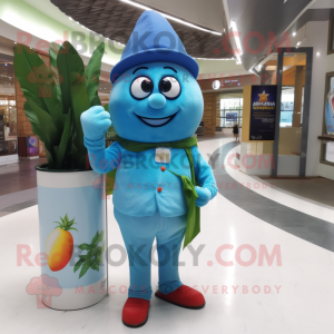 Sky Blue Mango maskot...