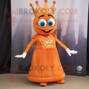 Orange Queen maskot drakt...