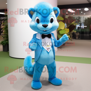 Sky Blue Mongoose mascotte...