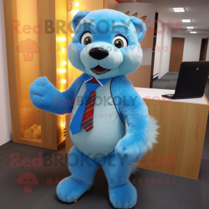 Sky Blue Mongoose mascotte...