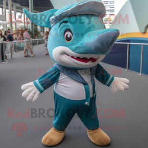 Teal Swordfish mascotte...