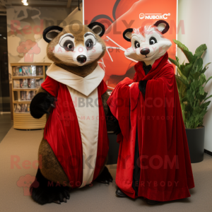 Red Badger maskot kostume...