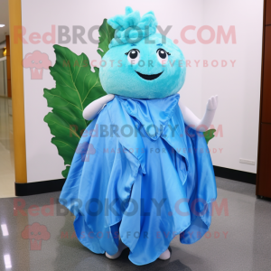 Sky Blue Cabbage Leaf...