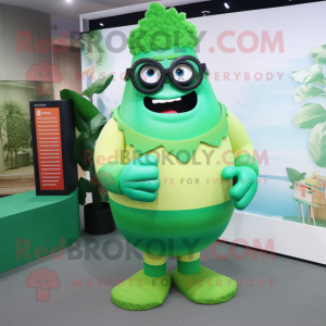 Green Strongman mascotte...