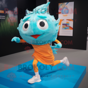 Turquoise Goldfish mascotte...