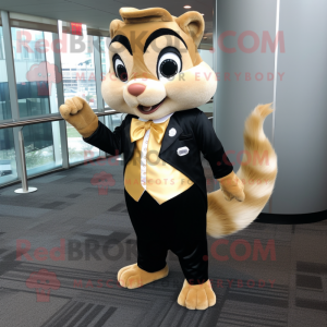 Gold Chipmunk maskot...