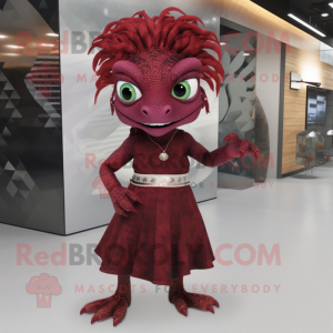 Maroon Lizard mascotte...