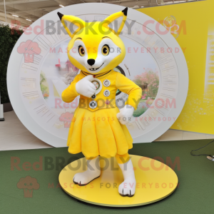 Lemon Yellow Fox maskot...