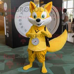 Lemon Yellow Fox maskot...