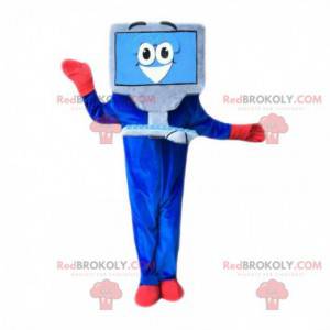 Giant computer mascot with keyboard and mouse - Redbrokoly.com
