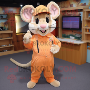 Peach Rat mascotte kostuum...