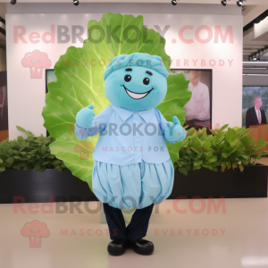 Sky Blue Cabbage Leaf...