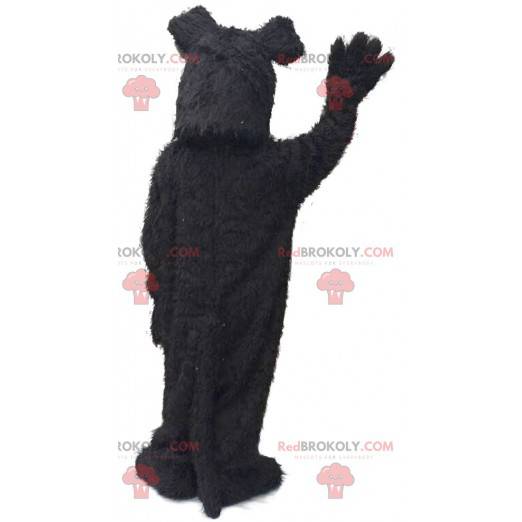 Svart och grå terrier maskot, hårig hunddräkt - Redbrokoly.com