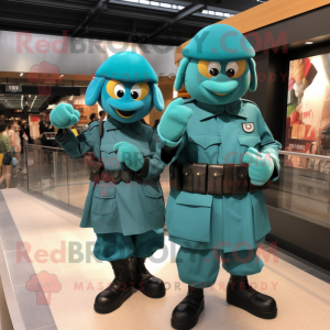 Teal Commando mascotte...