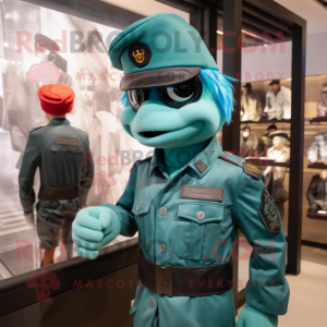 Teal Commando mascotte...