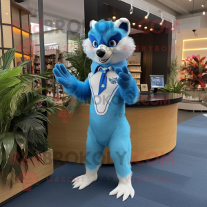 Sky Blue Skunk mascotte...