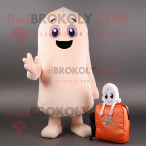 Peach Ghost maskot kostym...