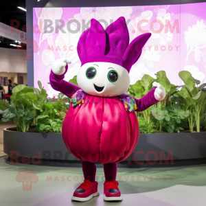 Magenta majroe maskot...