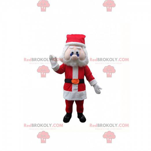 Santa Claus mascot with a red and white outfit - Redbrokoly.com