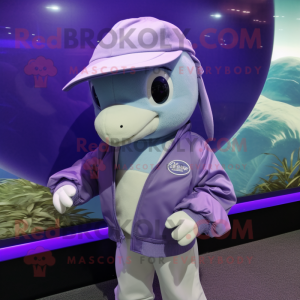 Lavendel Dolphin maskot...