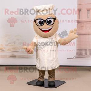 Tan bruidstaart mascotte...