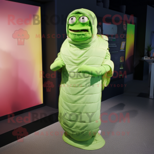 Lime Green Mummy mascotte...