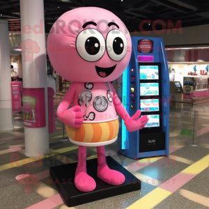 Pink Gumball Machine maskot...