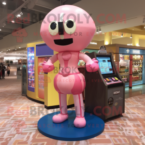 Pink Gumball Machine maskot...