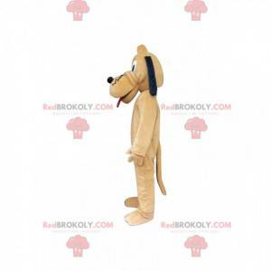 Mascot Pluto, the famous yellow dog of Mickey Mouse -