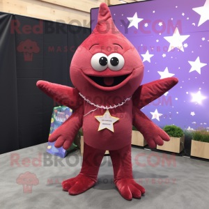 Maroon Starfish mascotte...